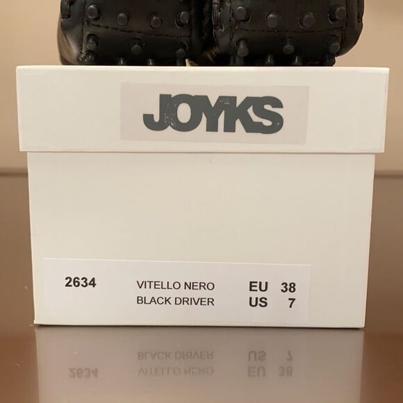 JOYKS “Vitello Nero” Driving Moccasin Loafers - Picture 6 of 6